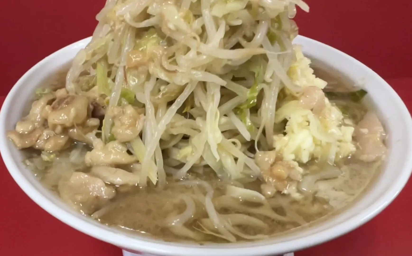 ラーメン二郎柏大ラーメン950円野菜にんにくアブラコール