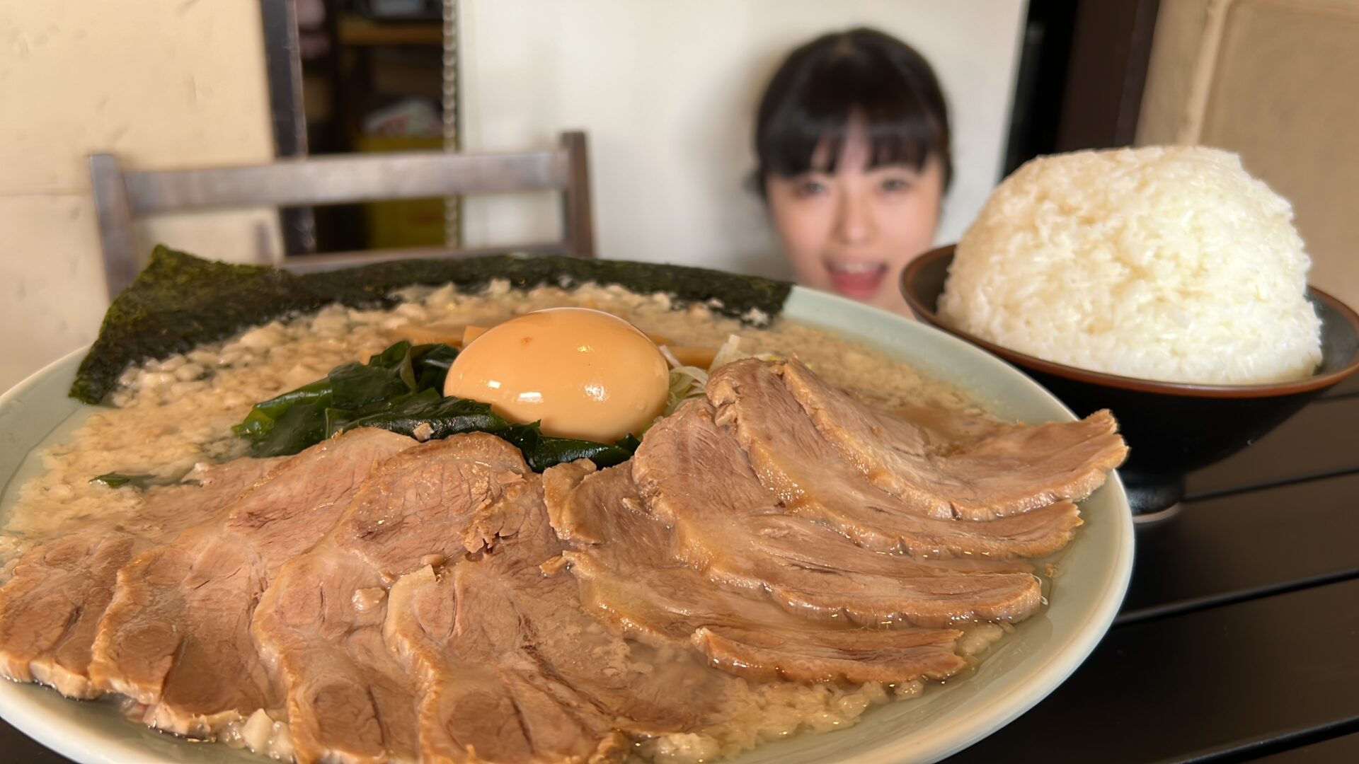 ニューラーメンショップ桶川スーパーチャーシュー麺大盛りWライス